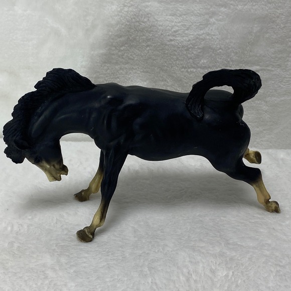 VTG Breyer Bucking‎ Bronco Model #190 Horse Black Stallion Cowboy Cowgirl Rodeo - Picture 14 of 14